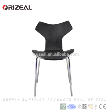 Chaise moderne noire de haute qualité de conception de réplique de bois solide pour des chaises de salle à manger en gros